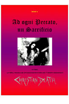 Copertina del libro "Christian Death - Ad ogni peccato, un sacrificio"