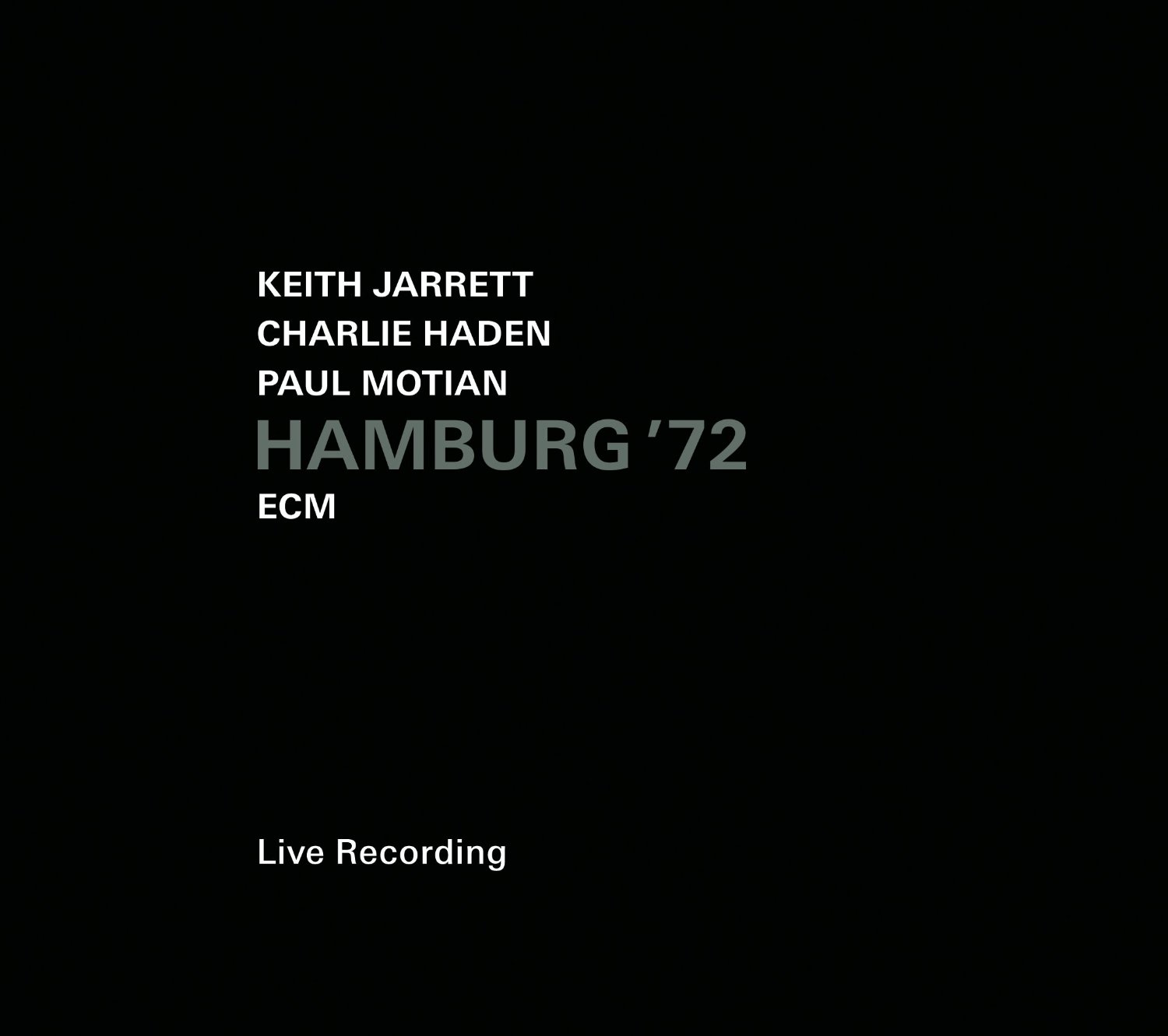 Keith Jarrett, Charlie Haden, Paul Motian - Hamburg ’72